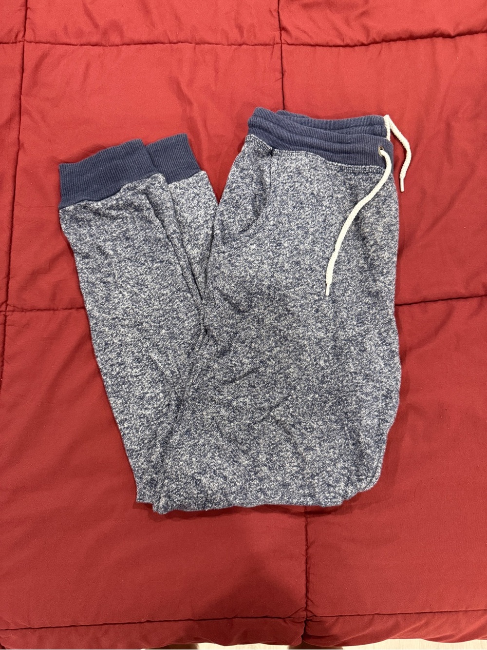 Men's Heather Navy Blue Jogger Sweatpants - Casual Everyday Comfort
